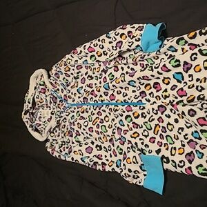Thrifted size m rainbow cheetah print onsie